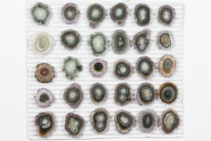 Lot: ~ Amethyst Stalactite Slices ( Pieces) #101770